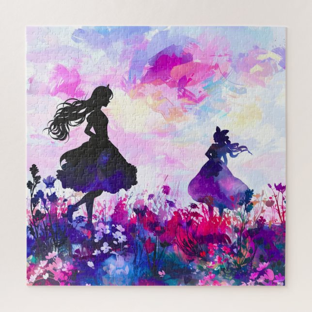 Quebra-cabeça Wildflower Wonderland Watercolor (Vertical)
