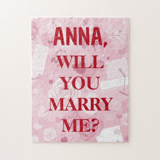 Quebra-cabeça Will You Marry Me Custom Names Puzzle