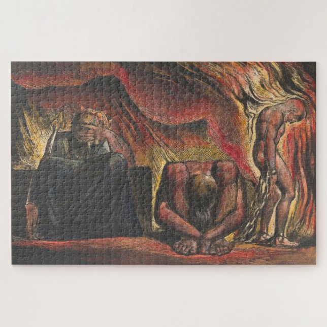 Quebra-cabeça William Blake Skofeld vestindo algemas forjadas pe (Horizontal)