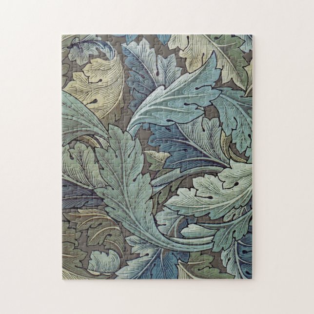 Quebra-cabeça William Morris Acanthus Sage Flor de Floral Botâni (Vertical)