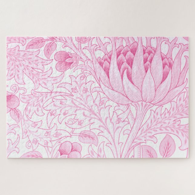 Quebra-cabeça William Morris Artichoke Pale Pink (Horizontal)