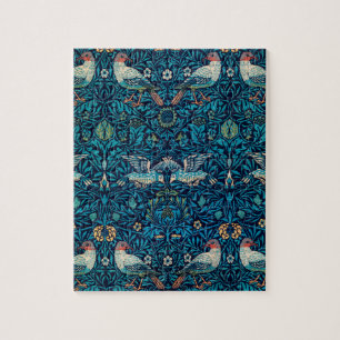Quebra-cabeça William Morris Birds Art Nouveau Padrão Floral
