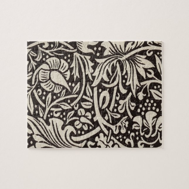 Quebra-cabeça William Morris Daffodil Floral Wallpaper (Horizontal)