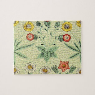 Quebra-cabeça William Morris Daisy Floral Wallpaper Padrão