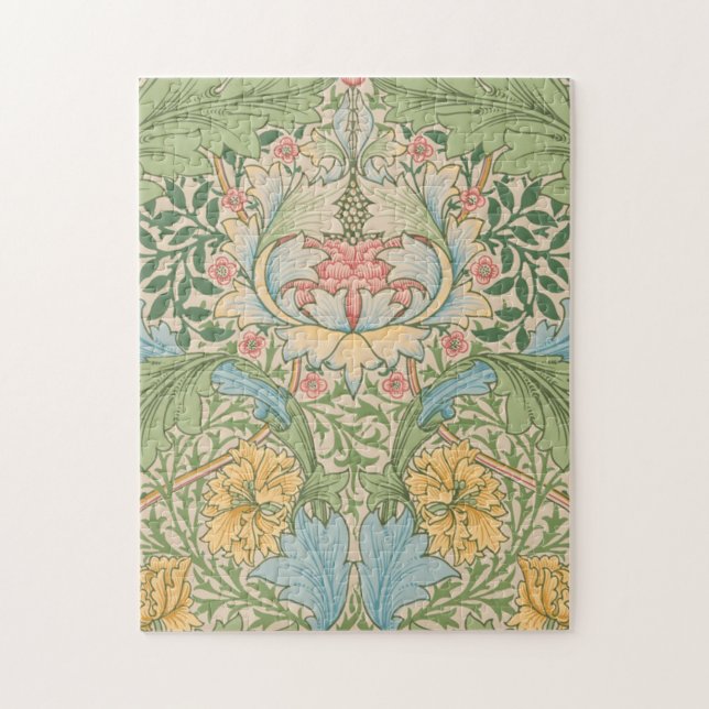 Quebra-cabeça William Morris Flor de Murta Floral Botânico (Vertical)