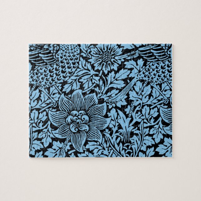Quebra-cabeça William Morris Floral Pattern Bird Anenome (Horizontal)