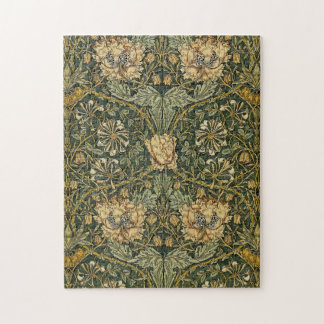 Quebra-cabeça William Morris Honeysuckle Green Floral