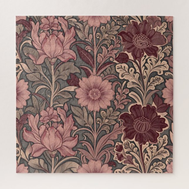 Quebra-cabeça William Morris Inspired Floral Pattern (Vertical)