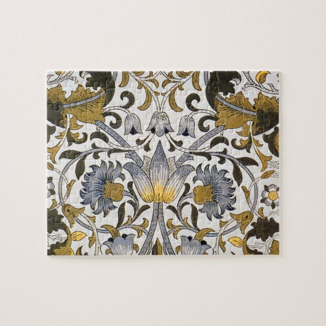 Quebra-cabeça william morris lodden floral têxtil (Horizontal)