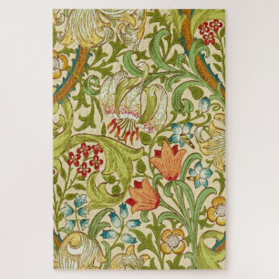 Quebra-cabeça William Morris Ouro Lily Vintage Pré-Raphaelite