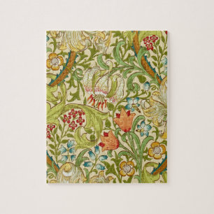 Quebra-cabeça William Morris Ouro Lily Vintage Pré-Raphaelite