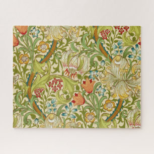 Quebra-cabeça William Morris Ouro Lily Vintage Pré-Raphaelite