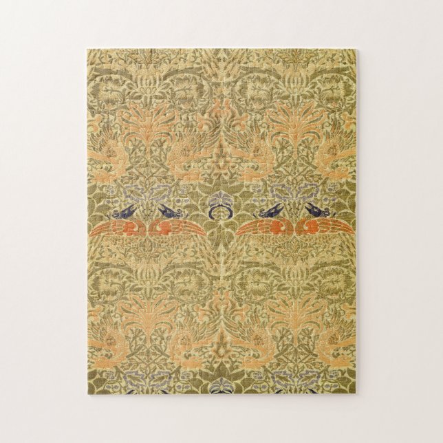 Quebra-cabeça William Morris Peacock & Dragon Arts & Artesanatos (Vertical)