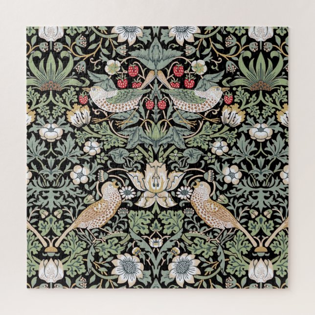Quebra-cabeça William Morris Strawberry Thief I Black Birds (Vertical)