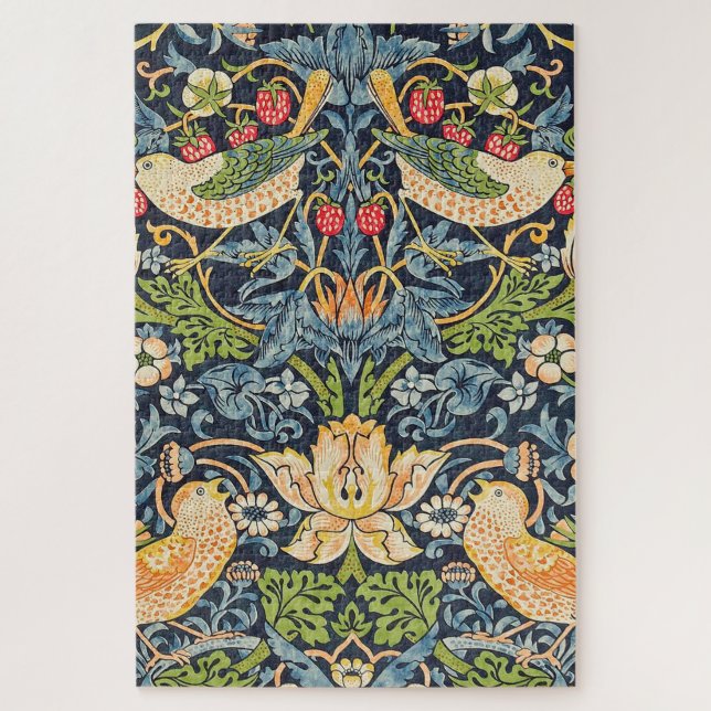 Quebra-cabeça William Morris Strawberry Thief Padrão Floral (Vertical)