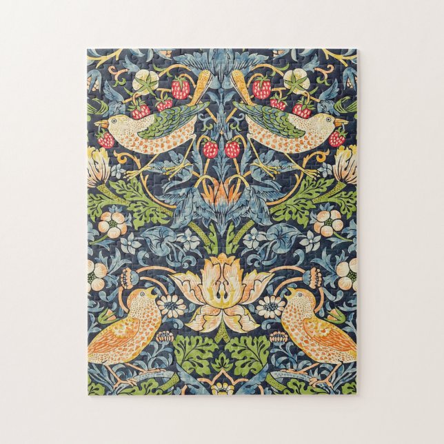 Quebra-cabeça William Morris Strawberry Thief Padrão Floral (Vertical)