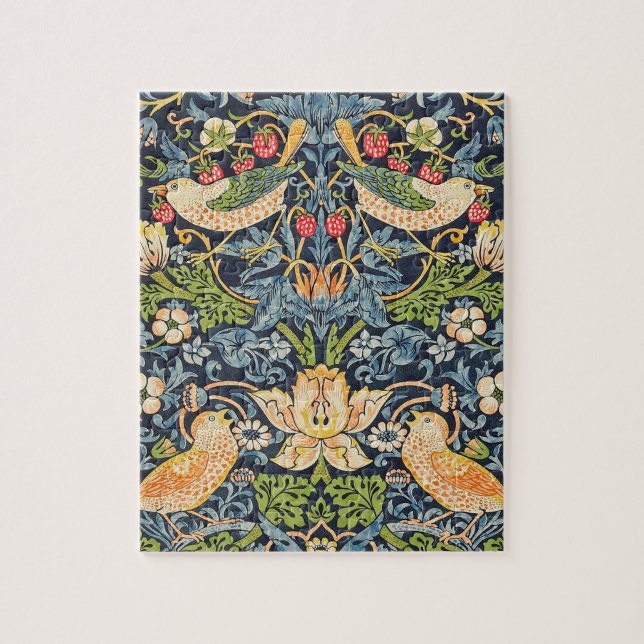 Quebra-cabeça William Morris Strawberry Thief Padrão Floral (Vertical)
