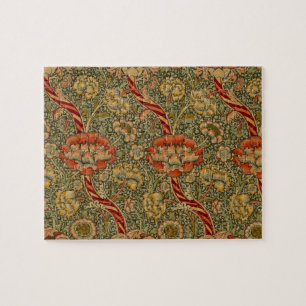 Quebra-cabeça William Morris Wandle English Floral Damask Design