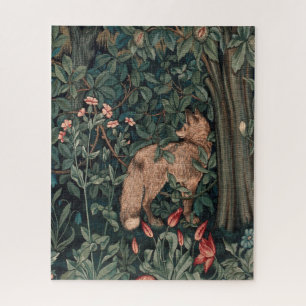 Quebra-cabeça William Morris Wildlife Fox Greenery Art Impressã