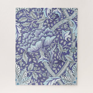 Quebra-cabeça william morris winrush flores azuis florais