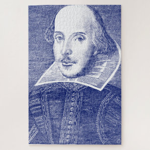Quebra-cabeça William Shakespeare Retrato da Primeira Folia