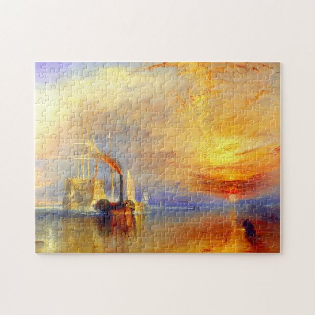Quebra-cabeça William Turner A Pintura Do Temerário De Luta (Horizontal)