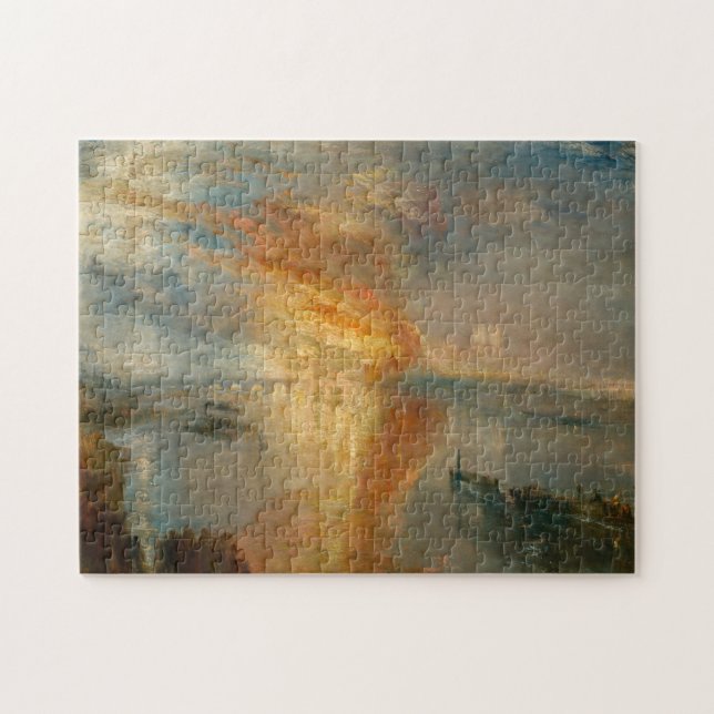 Quebra-cabeça William Turner - A Queima do Parlamento (Horizontal)