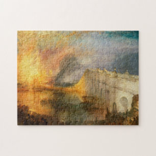Quebra-cabeça William Turner - A queimada do Parlamento