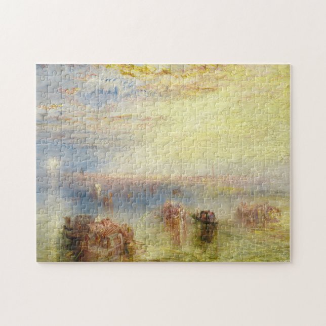 Quebra-cabeça William Turner - Aproximação a Veneza (Horizontal)