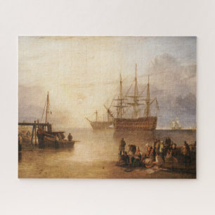 Quebra-cabeça William Turner - O Sol Se Estabelecendo Através Da