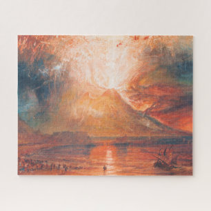 Quebra-cabeça William Turner Vesúvio em Erupção da arte da pa
