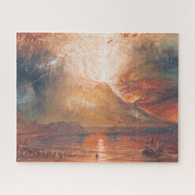 Quebra-cabeça William Turner Vesúvio na Arte da Paisagem Erupção (Horizontal)
