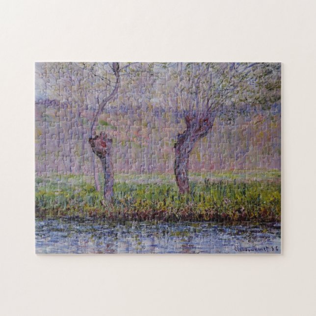 Quebra-cabeça Willows em Springtime Monet Fine Art (Horizontal)