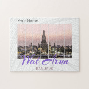 Quebra-cabeça Win Arun Temple Bangkok Tailândia Sunset Souvenir