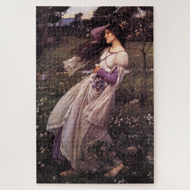 Quebra-cabeça Windflower-by John William Waterhouse, 1902 (Vertical)