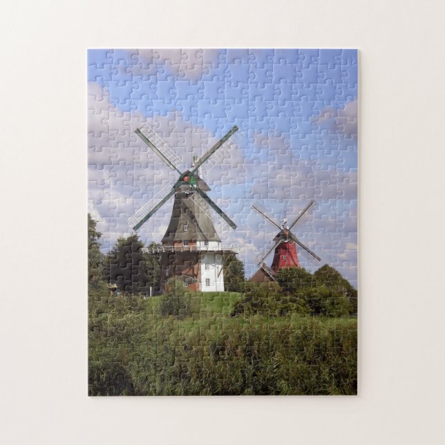 Quebra-cabeça Windmill Greetsiel Mar do Norte Norte Alemanha (Vertical)