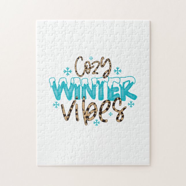 Quebra-cabeça Winter Art Cozy Winter Vibes (Vertical)