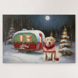 Quebra-cabeça Winter Labrador Caravan Christmas Adventure<br><div class="desc">Adotar a magia de uma noite de inverno nevada enquanto uma caravana desliza graciosamente através da paisagem iluminada pela lua. A beleza serena da neve escutadora e o brilho encantador da lua criam uma cena cativante,  prometendo uma aventura inesquecível de Natal cheia de calor,  alegria e memórias queridas.</div>