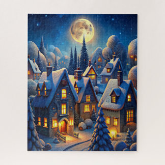 Quebra-cabeça Winter Night Art Puzzle
