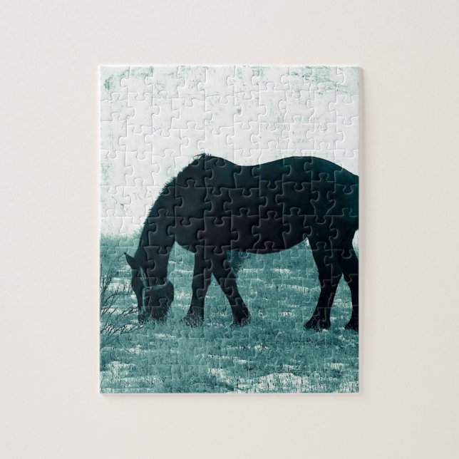Quebra-cabeça Winter Percheron (Vertical)