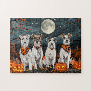 Quebra-cabeça Wirefox Terrier Halloween Spooky