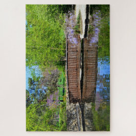 Quebra-cabeça Wisteria em Bloom na Ponte Loose Park