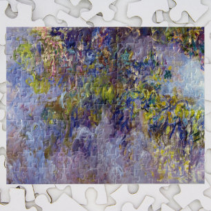 Quebra-cabeça Wisteria (metade esquerda) por Claude Monet
