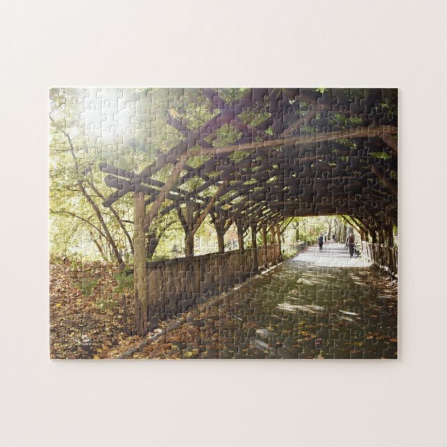 Quebra-cabeça Wisteria Pergola Nova Iorque Central Park NYC (Horizontal)