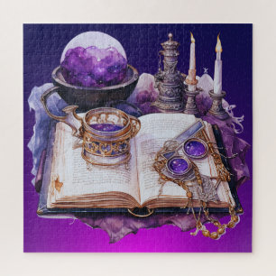 Quebra-cabeça Witchy Spell Book Vibes Místicos