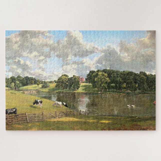 Quebra-cabeça Wivenhoe Park, John Constable Art Jigsera Quebra-c (Horizontal)