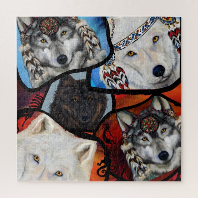 QUEBRA-CABEÇA WOLF ART (Vertical)
