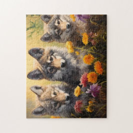 Quebra-cabeça Wolf Cubs