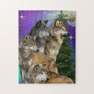 Quebra-cabeça Wolf e Moon
