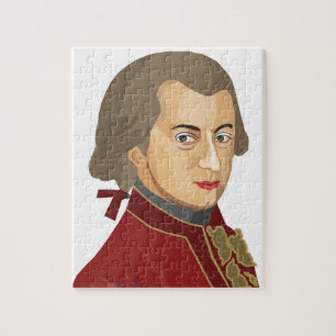 Quebra-cabeça Wolfgang Amadeus Mozart como puzzle